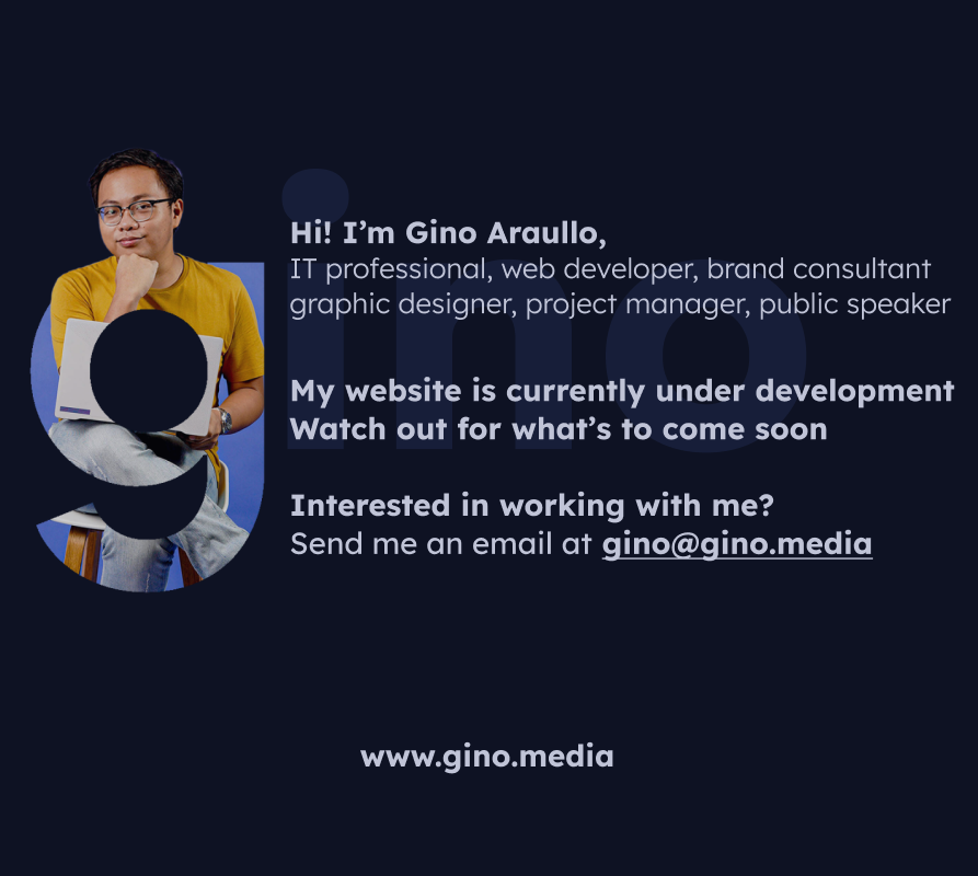 Ginomedia site under construction placeholder
